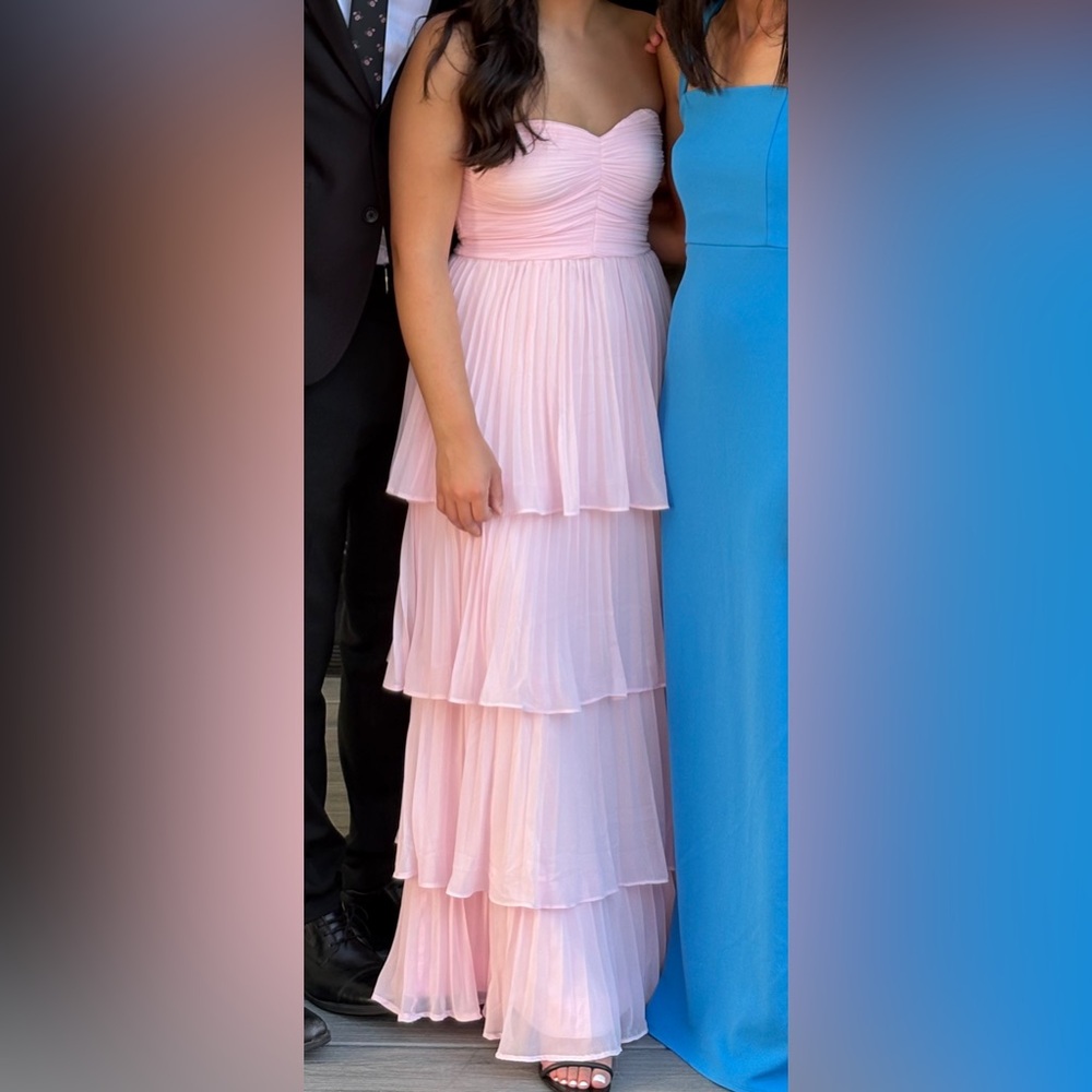 Lulus Pink Tiered Dress